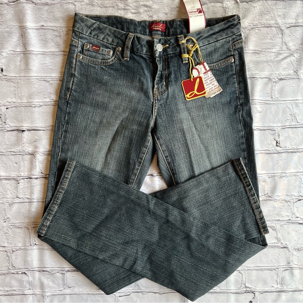 Vintage Y2K Jeans Women's Sz 27 Low Rise Faded Dead Stock Hippie Festival NWT